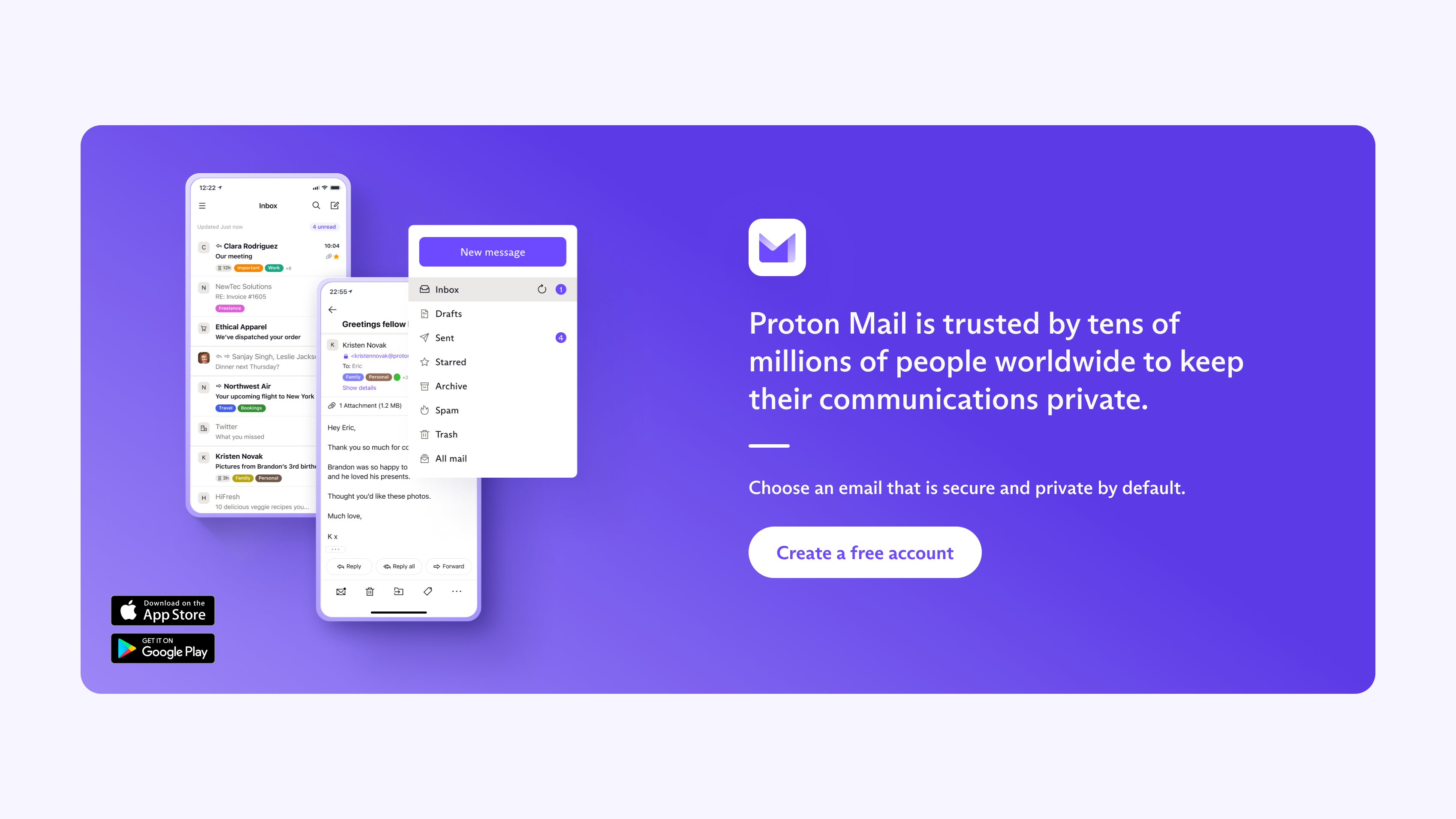 Proton Mail產品介紹示意圖